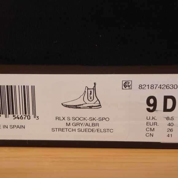 RLX Ralph Lauren Gray Suede Slip-On Sock Sneaker Size 9 Brand New In The Box - Picture 16 of 16